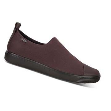 Women's Ecco Soft 7 Gtx Slip-on Casual Shoes Burgundy | SG 72LIS